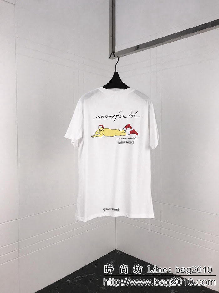 Chrome Hearts克羅心 19ss 聖誕老人sex arty 限定T恤 定制原版純棉面料 高版本情侶款 ydi2230